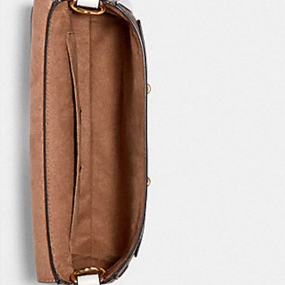 Coach JADE SHOULDER BAG IN BLOCKED SIGNATURE - Picture 8 of 10